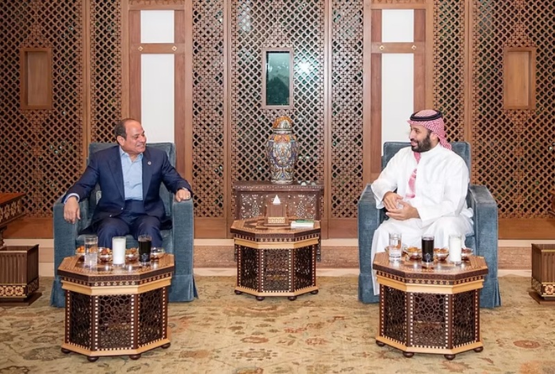Saudi Crown Prince receives Egyptian President